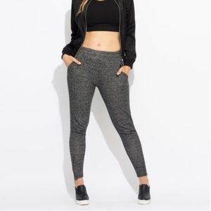 Pact black zip joggers with pockets. Medium